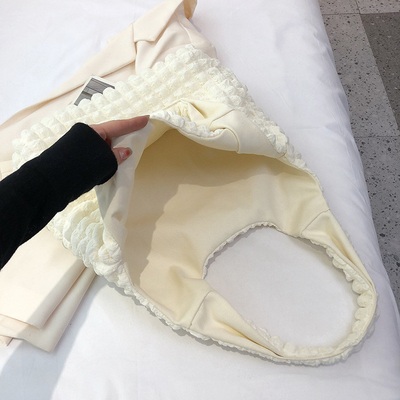 Nouveau sac à épaule de fleurs en poudre de nuage, toile d'été, sac à main simple