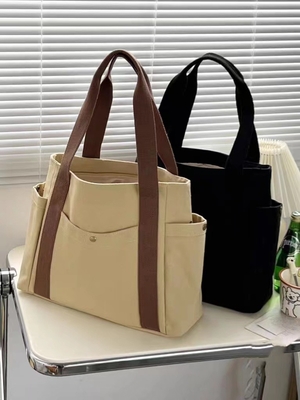 Sac de toile Tote sortie toile tout-en-un travail haut niveau d'apparence aller-retour grande capacité étudiant en art épaule unique