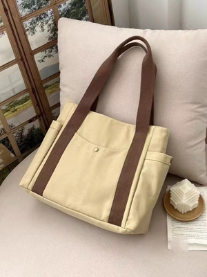 Sac de toile Tote sortie toile tout-en-un travail haut niveau d'apparence aller-retour grande capacité étudiant en art épaule unique
