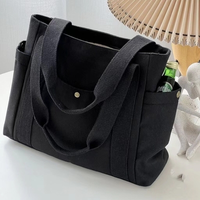 Sac de toile Tote sortie toile tout-en-un travail haut niveau d'apparence aller-retour grande capacité étudiant en art épaule unique