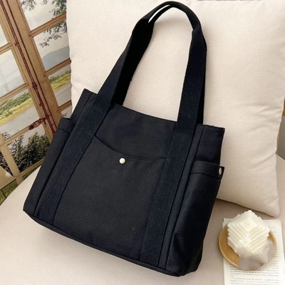 Sac de toile Tote sortie toile tout-en-un travail haut niveau d'apparence aller-retour grande capacité étudiant en art épaule unique