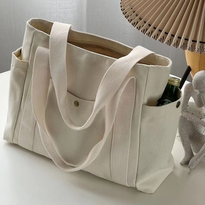 Sac de toile Tote sortie toile tout-en-un travail haut niveau d'apparence aller-retour grande capacité étudiant en art épaule unique