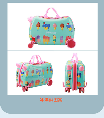La boîte de chariot multi-fonctionnelle pour enfants, la nouvelle valise de voyage, le dessin animé multi-roues, la valise de voyage pour bébé