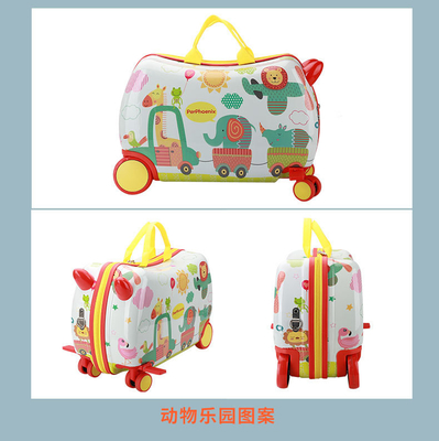 La boîte de chariot multi-fonctionnelle pour enfants, la nouvelle valise de voyage, le dessin animé multi-roues, la valise de voyage pour bébé