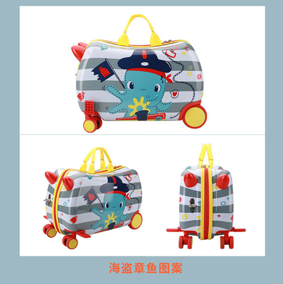La boîte de chariot multi-fonctionnelle pour enfants, la nouvelle valise de voyage, le dessin animé multi-roues, la valise de voyage pour bébé