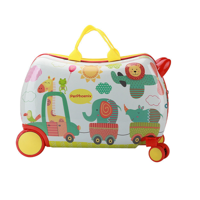 La boîte de chariot multi-fonctionnelle pour enfants, la nouvelle valise de voyage, le dessin animé multi-roues, la valise de voyage pour bébé
