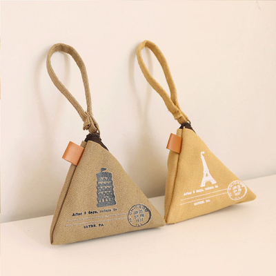 Personnalité créative rétro ZONGZI MONEY BORSE FEMME MINI CANVAS ART CUCUE MONEY BAG LA clé du sac