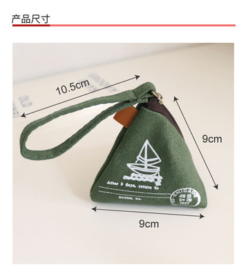 Personnalité créative rétro ZONGZI MONEY BORSE FEMME MINI CANVAS ART CUCUE MONEY BAG LA clé du sac