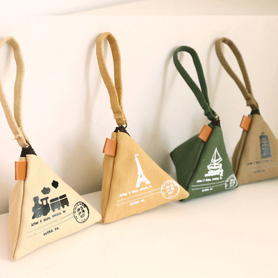 Personnalité créative rétro ZONGZI MONEY BORSE FEMME MINI CANVAS ART CUCUE MONEY BAG LA clé du sac