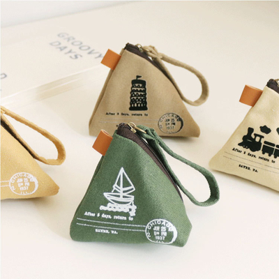 Personnalité créative rétro ZONGZI MONEY BORSE FEMME MINI CANVAS ART CUCUE MONEY BAG LA clé du sac