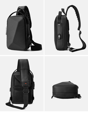 Nouveau sac de poitrine pour homme sac à épaule de grande capacité sac transversale sac de loisirs pour homme bureau iPad ordinateur sac à poitrine coque dure