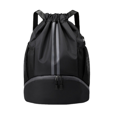 BUNDLE Poche à la corde à manches sac à dos portatif sac de basket-ball séchée séparation humide sac de natation sports de plein air multi-fonction