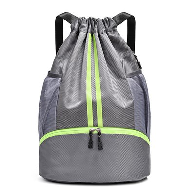 BUNDLE Poche à la corde à manches sac à dos portatif sac de basket-ball séchée séparation humide sac de natation sports de plein air multi-fonction