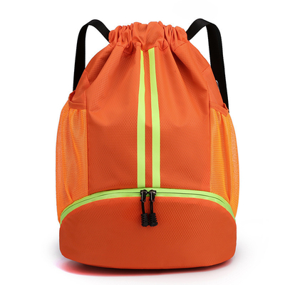BUNDLE Poche à la corde à manches sac à dos portatif sac de basket-ball séchée séparation humide sac de natation sports de plein air multi-fonction