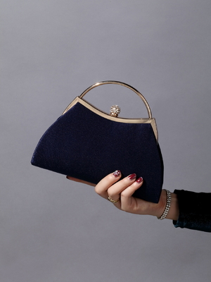 EUROPE ET LES ÉTATS-UNIS RETRO COLOR SOLID Pléché RING de la main mode verrouillé fermé sac à manger chaîne sac à dos