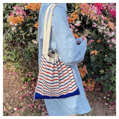 Nouveau sac à épaule littéraire plissé sac de femme tressé sac à tricoter d'hiver sac de mode sac de femme transfrontalier