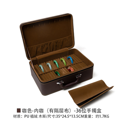 VINTAGE GRANDE Capacité BOIX DE REMISSION DU BRACELET DE CHOIR BOX DE REMISSION du ménage BOX de REMISSION du BRACELET de JADE Portable BOX de REMISSION de JADE