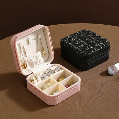 Série de petits parfums stockage simple de voyage joaillerie portable boîte de stockage boucles d'oreilles anneau anneau petite boîte de bijoux