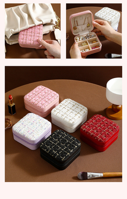 Série de petits parfums stockage simple de voyage joaillerie portable boîte de stockage boucles d'oreilles anneau anneau petite boîte de bijoux