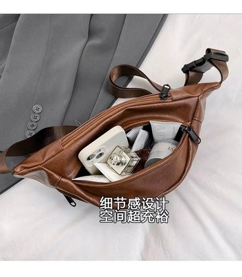 Sac à poitrine unisexe ultra léger simple couleur solide Fanny pack marque sac transversale homme sac à épaule