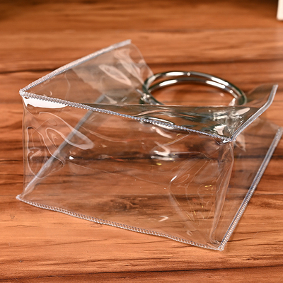 NS TASQUE TRANSPARENT en PVC ROND à la main Pour le mariage