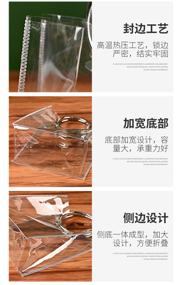 NS TASQUE TRANSPARENT en PVC ROND à la main Pour le mariage
