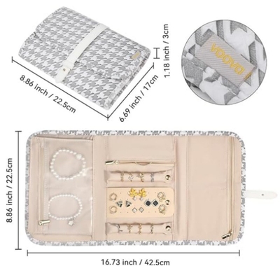 BOUTIQUE de voyage pour le stockage des bijoux BOUTIQUE de voyage pour le stockage des bijoux BOUTIQUE de voyage pour le stockage des bijoux BOUTIQUE de voyage portable pliable BOUTIQUE de voyage pour le stockage des bijoux