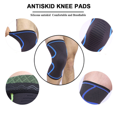 Nouveau nylon tricoté SPORT PADS DE genou pour hommes et femmes automne et hiver badminton course physique PADS DE genou en plein air