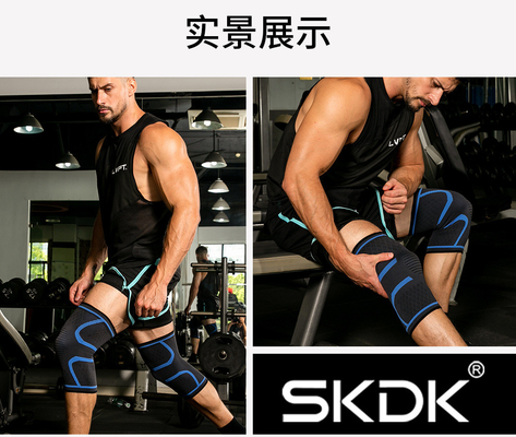 Nouveau nylon tricoté SPORT PADS DE genou pour hommes et femmes automne et hiver badminton course physique PADS DE genou en plein air