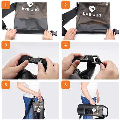 Sacs à main de plage imperméable à l'eau sacs à main de plage PVC transparent imperméable à l'eau sacs à main de plage imperméable à la dérive sacs de natation