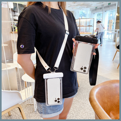 Téléphone portable à l'épreuve de l'eau sac mignon qui brille dans le noir Téléphone portable sac à la nage