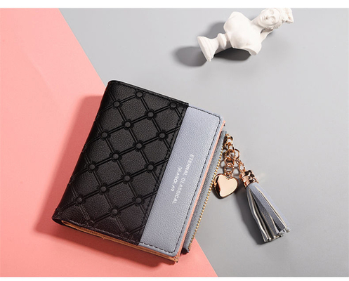 La version coréenne du nouveau porte-monnaie pour femmes porte-monnaie couleur courte porte-monnaie courte fermeture à glissière multi-carte monnaie porte-monnaie en stock