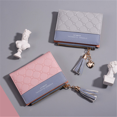 La version coréenne du nouveau porte-monnaie pour femmes porte-monnaie couleur courte porte-monnaie courte fermeture à glissière multi-carte monnaie porte-monnaie en stock