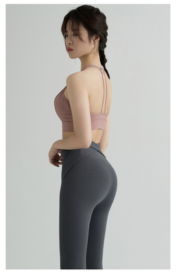 Nouveau pantalon de yoga à taille haute pour femmes EUROPE ET ÉTATS-UNIS Exercice de hanche en pêche