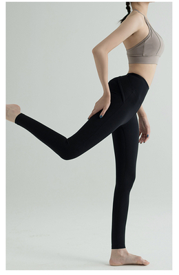 Nouveau pantalon de yoga à taille haute pour femmes EUROPE ET ÉTATS-UNIS Exercice de hanche en pêche