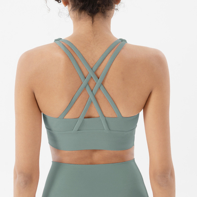 Vêtements de sport à dos croisé à double face en brossage