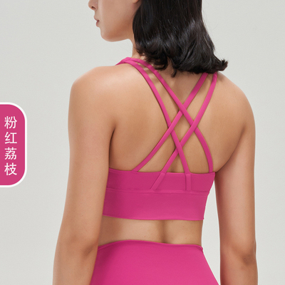 Vêtements de sport à dos croisé à double face en brossage