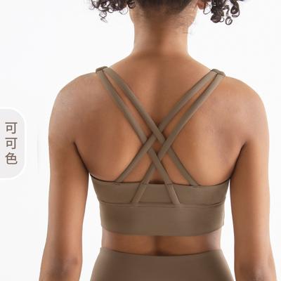 Vêtements de sport à dos croisé à double face en brossage