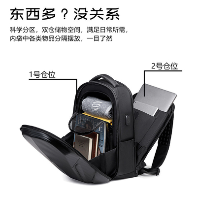 Nouveau sac à dos de travail sac à dos de voyageur de tous les jours sac à dos d'homme de grande capacité absorbant les chocs étanche à l'eau sac scolaire sac portable