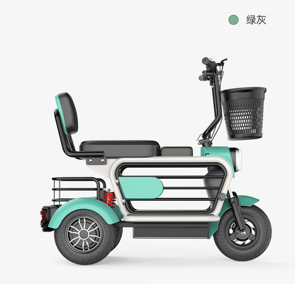 Pet tricycle électrique mini maison ramassage des enfants petites femmes avec enfants marche Lithium électrique voiture à batterie