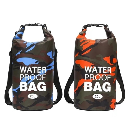 Camuflage transfrontalier sac imperméable à l'eau épaule unique épaule double épaule sac imperméable à l'eau seau polyester légèrement sec humide SEP