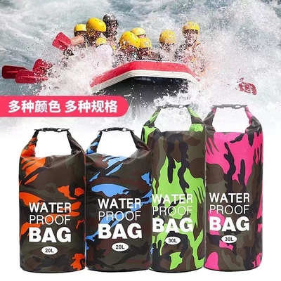 Camuflage transfrontalier sac imperméable à l'eau épaule unique épaule double épaule sac imperméable à l'eau seau polyester légèrement sec humide SEP