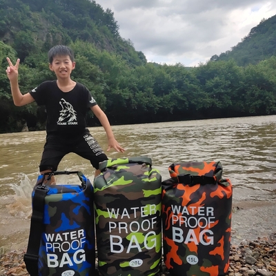 Camuflage transfrontalier sac imperméable à l'eau épaule unique épaule double épaule sac imperméable à l'eau seau polyester légèrement sec humide SEP