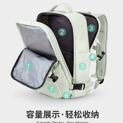 L'équipement de transport est très simple, le sac à dos est de grande capacité, le poids est léger, les bagages sont multifonctionnels, le sac à dos est court, le voyage est difficile.