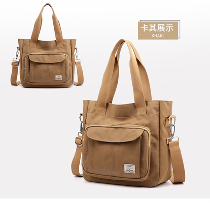 2024 Nouveau sac de maman atmosphérique de grande capacité épaule unique main à travers le corps sac en nylon Tissu de femme