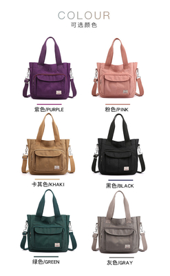 2024 Nouveau sac de maman atmosphérique de grande capacité épaule unique main à travers le corps sac en nylon Tissu de femme
