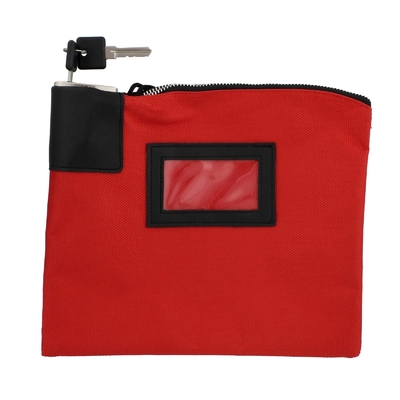 Un sac à main étanche avec serrure et deux clés, un sac à dossiers en nylon, un sac de dépôt en fermeture à glissière,