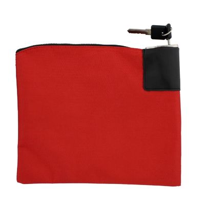 Sacs bancaires à fermeture à glissière de grande capacité avec serrure et clés Stockage sécurisé pour les pièces de monnaie bijoux et cartes importantes cuir imperméable