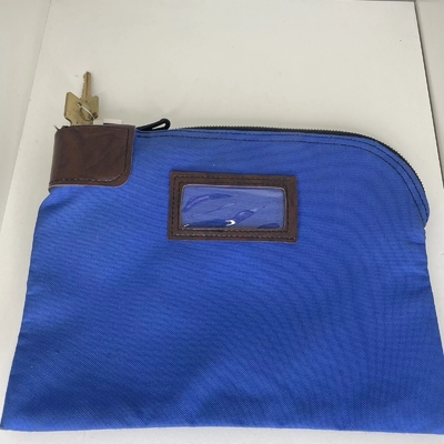 Dépôt bancaire sac fermeture à glissière avec deux clés sac d'identité sac de facture sac bancaire sac de retrait
