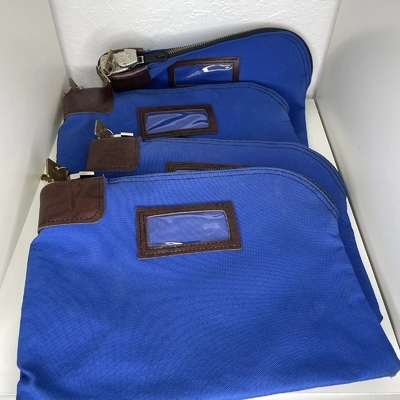 Dépôt bancaire sac fermeture à glissière avec deux clés sac d'identité sac de facture sac bancaire sac de retrait